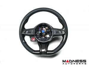 Alfa Romeo Giulia Steering Wheel Trim - Carbon Fiber - Center Trim Piece - 2020+ models